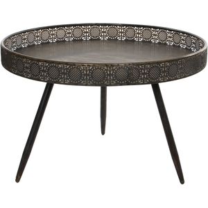Mica Decorations Lagune Salontafel - H46 x Ø70 cm - Metaal - Brons