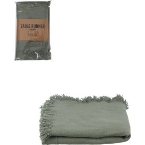 Mica Decorations - Xavie - Tafelloper - Groen - Katoen