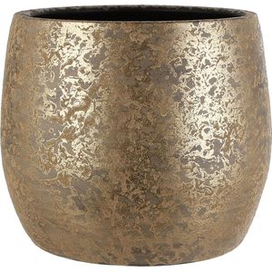 Mica Decorations Clemente Bloempot H13 x Ø16,5 Terracotta Goud