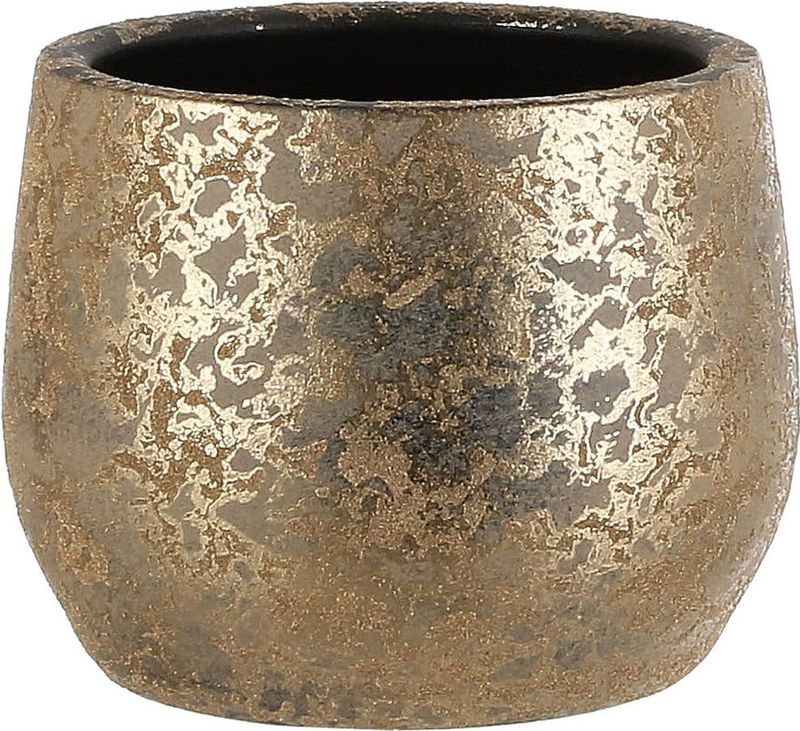 Mica Decorations Clemente Bloempot H15,5 x Ø19,5 Terracotta Goud