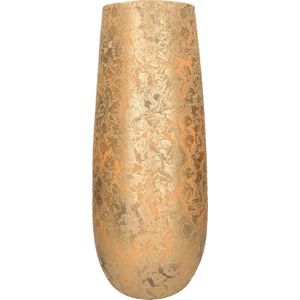 Mica Decorations Clemente Vaas - H55 x Ø21,5 cm - Terracotta - Goud