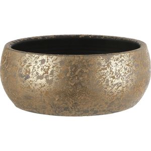 Mica Decorations clemente schaal rond goud maat in cm: 15 x 37 - GOUD
