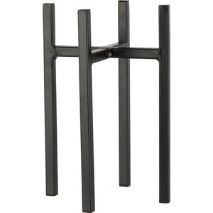 Mica Decorations Ascot Plantenstandaard - L14 X B14 X H25 cm - Metaal - Zwart