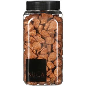 Decoratie/hobby steentjes terra cotta 650 ml - Home Deco - Woonaccessoires - Decoratie materialen