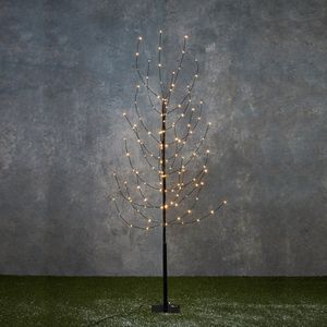 Luca Lighting Boom met Warm Witte LED Verlichting - H150 x Ø15 cm - Zwart