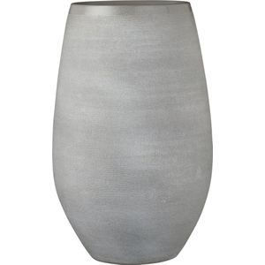 Bloempot Vaas/Vazen Lichtgrijs Keramiek Voor Bloemen/Planten H40 X D26 cm