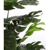 Mica - Monstera - Kunstplant - Groen - Kunststof Pot