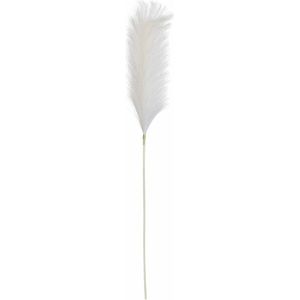 Mica Decorations Pluimgras losse steel/tak - warmwit - 104 cm - Decoratie kunst bloemen