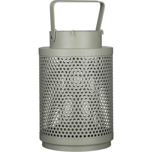 Mica Decorations - Barney - Lantaarn - Groen - Metaal - H25 x Ø16 cm