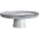 Mica Decorations Tabo Taartplateau - Grijs - H10 x Ø27 cm