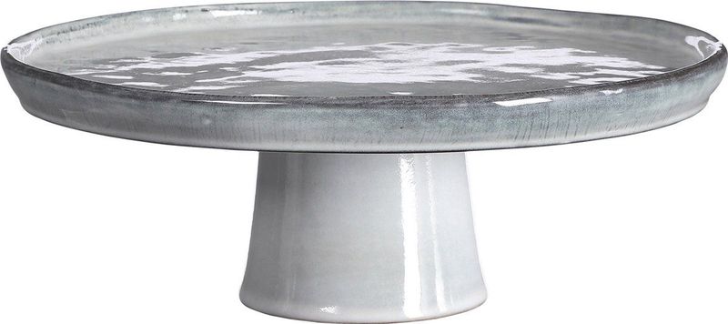 Mica Decorations Tabo Taartplateau - Grijs - H10 x Ø27 cm