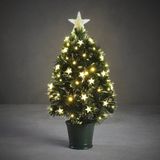 Luca Lighting - Mercury - Kunstkerstboom - Groen - H60 x Ø30 cm - Fibre Optic Verlichting