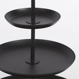 Mica Decorations - Rama - Etagère - Zwart - Metaal - 3 Laags