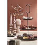 Mica Decorations - Rama - Etagère - Zwart - Metaal - 3 Laags