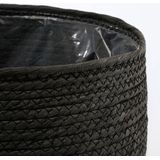 Jorck - Opbergmand - Zwart - Papier - H19 x Ø22 cm