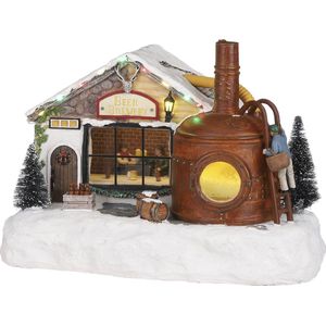 Luville Beer Brewery Battery Operated Brown