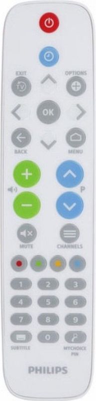 Philips - 22AV1604B - Hotel Afstandsbediening - Wit - Drukknopen