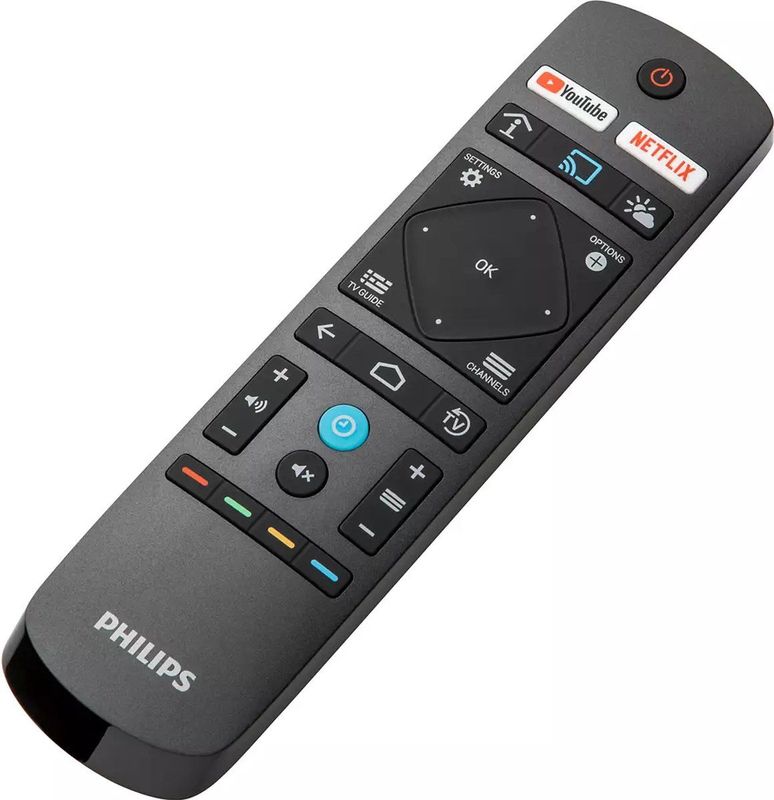 Afstandsbediening - Zwart - Voor Android TV - Gebruiksvriendelijk met YouTube en Cast-knoppen