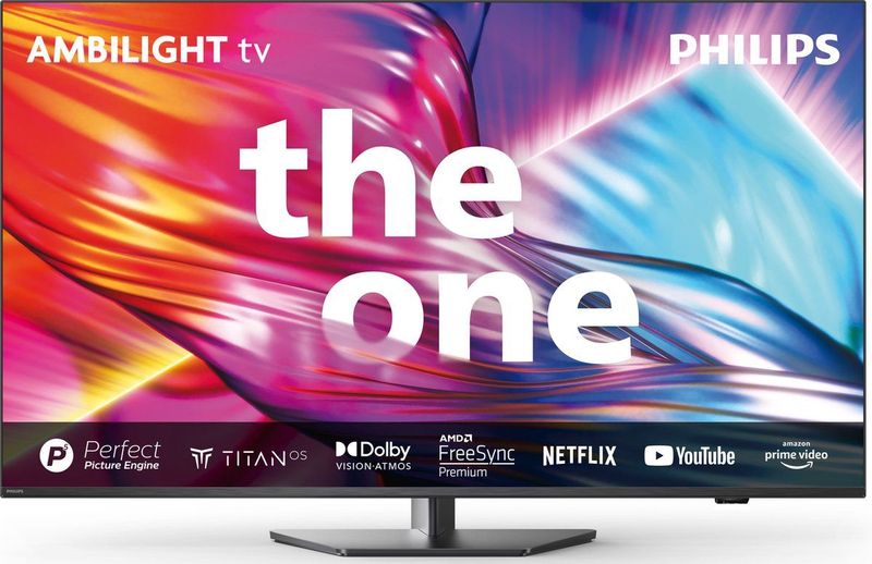 TV 43 inch LED 144Hz UHD P5 Smart TV - Titanium Ambilight 3 - Tuner SAT Stand PHILIPS - 43PUS8909