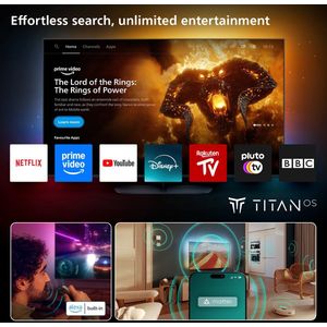 Philips - 65MLED910 - MiniLED TV - Zwart - 144Hz QD-MiniLED