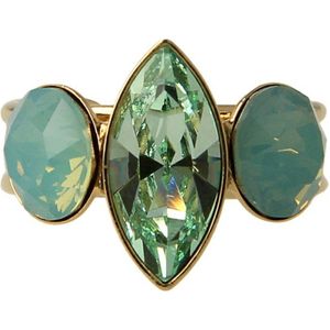 Otazu - Blossom - Ring - Goudkleurig - Met Swarovski Kristallen