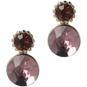 Otazu - Ophelia Blush - Oorbellen - Goudkleurig - Swarovski Kristallen