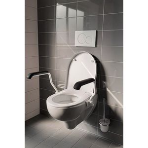 EasyLiving Toiletbeugel set /Toiletsteun Set - met opklapbare armsteunen - Staal(wit)