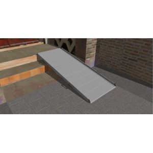 Dwars opvouwbare oprijplaat / oprit / hellingbaan, lengte 200 cm, geschikt voor hoogteverschil 40 cm