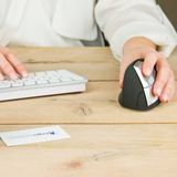 Minicute EZmouse 2 verticale ergonomische linkerhand bedrade muis