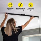 Lightswing - Single Ophangsysteem - 110cm - Mat Zwart - Geschikt voor 1 Hanglamp
