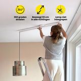 Lightswing® - Single - Ophangsysteem voor Hanglamp - Mat Wit