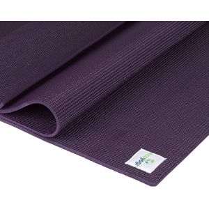 Ecoyogi - Classic Yogamat - 200 cm x 61 cm x 0,6 cm - Aubergine - Extra lang