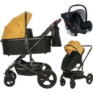 Lorelli Boston Lemon Curry 3-in-1 Kinderwagen incl. Spirit Autostoel