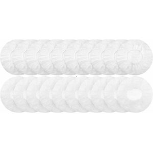 DKT Elastische wegwerp Hygienehoesjes/hoofdtelefoon cover hoes 7cm DKT-HH0007Z 100 stuks | Wit | universeel