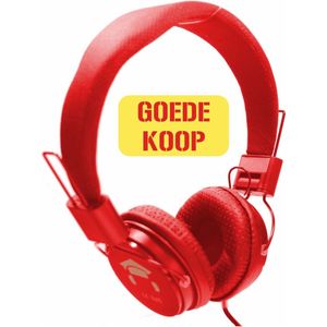 DKT -Eduline Skooli Hoofdtelefoon rood zachte hoofdband en zachte oorschelpen DKT-KT898RD (schoolklas, school, onderwijs)