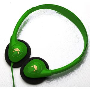 DKT Eduline BL lichtgewicht hoofdtelefoon Groen ""duurzaam"" draaibare schelpen (schoolklas, school, onderwijs) DKT-KT867GRS