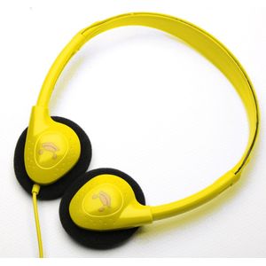 DKT Eduline BL lichtgewicht hoofdtelefoon geel draaibare schelpen (schoolklas, school, onderwijs) DKT-KT867YE