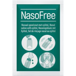 NasoFree - Nasaal Spoelzout - Met Xylitol - 100 Sachets
