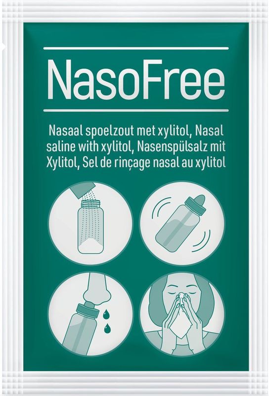 NasoFree - Nasaal Spoelzout - Met Xylitol - 100 Sachets