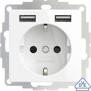 2USB InCharge PRO 55 EU 12W 2,4A - Glossy White
