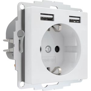 2USB InCharge PRO 55 EU 12W 2,4A - Glossy White