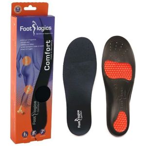 Footlogics Comfort - Inlegzolen voor voeten met overpronatie & hielspoor - Voor werkschoenen en vrijetijdsschoenen (S (38-40))