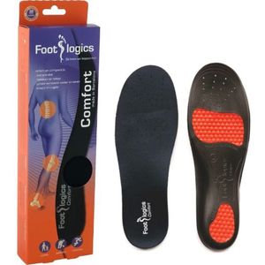 Footlogics Comfort - Inlegzolen voor voeten met overpronatie & hielspoor - Voor werkschoenen en vrijetijdsschoenen (M (41-43))