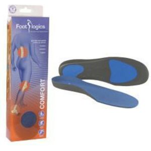 Footlogics Comfort - Inlegzolen voor voeten met overpronatie & hielspoor - Voor werkschoenen en vrijetijdsschoenen (L (44-46))