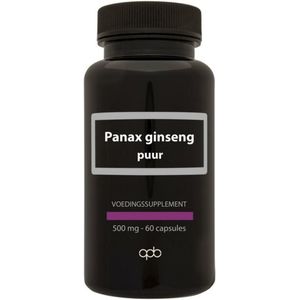 Apb Holland Panax Ginseng 500mg Puur, 60 Veg. capsules