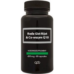 Rode Gist Rijst - Co-enzym Q10 - Kruidenpreparaat - Zwart