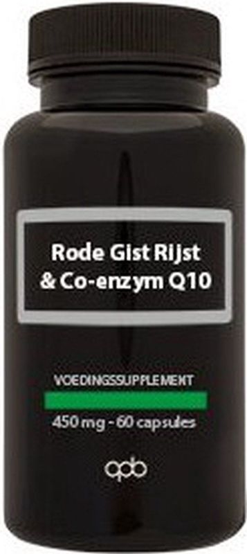 Rode Gist Rijst - Co-enzym Q10 - Kruidenpreparaat - Zwart