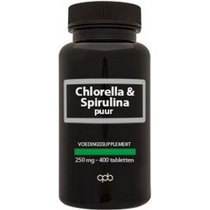 Apb Holland Chlorella & Spirulina 250 mg puur 400 tabletten