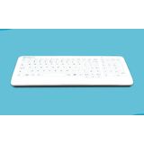 Purekeys compact hygiënisch medisch toetsenbord wit met VESA inserts