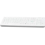 Purekeys - Full Size Toetsenbord - Wit - Siliconen - Hygiënisch